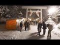 Snowy Aomori on New Year night
