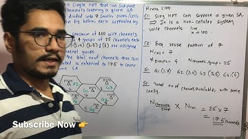 Wireless Technology | Frequency Reuse Pattern (Numerical)