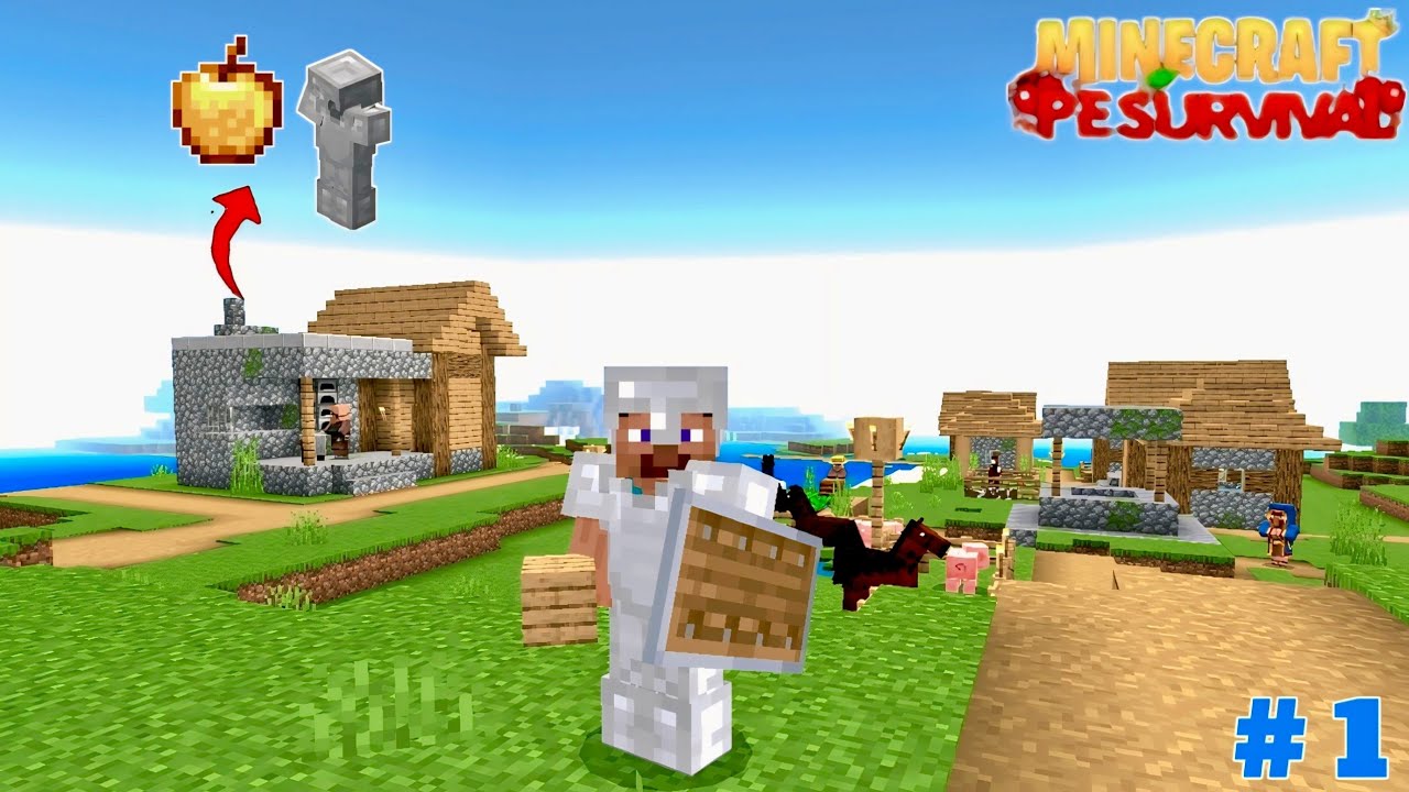 Minecraft PE Survival Series In 1.21 Part 1 - YouTube