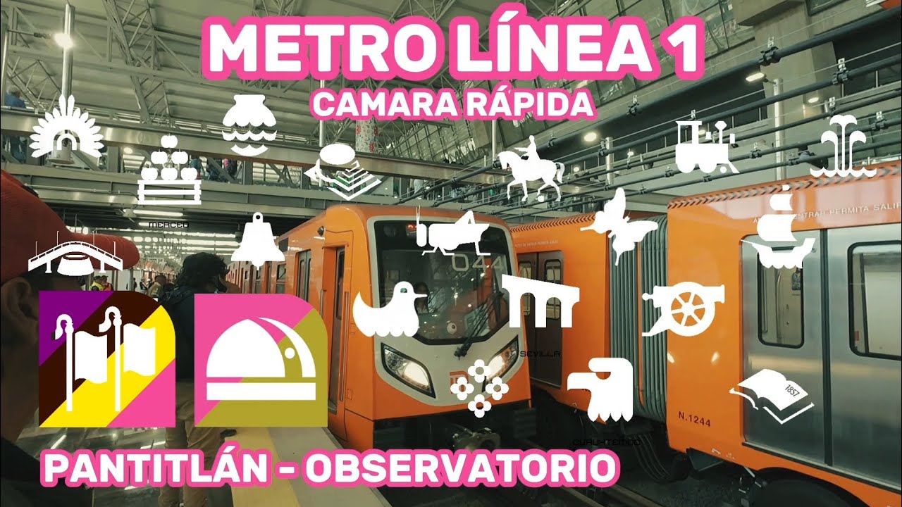 Recorriendo Metro linea 1 | Pantitlán - Observatorio (Cámara rápida)