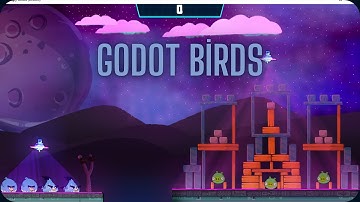 Angry Bird Clone Game With Godot Engine , First level