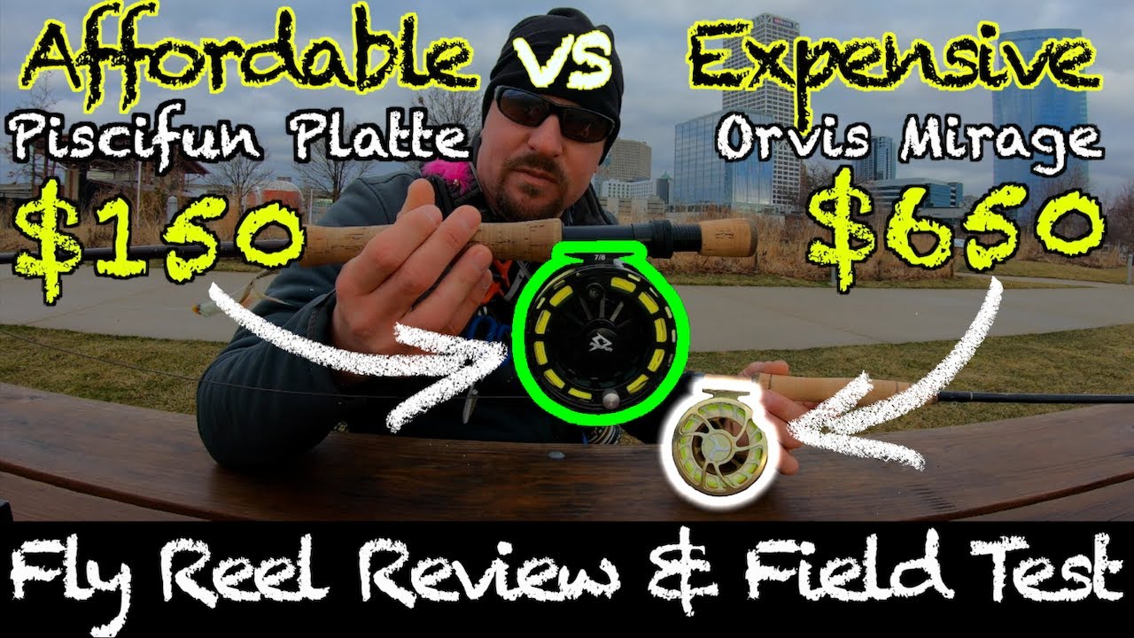 Fly Reel Review & Field Test: (Piscifun Platte: $150 vs Orvis Mirage $650)  catching huge Brown Trout 