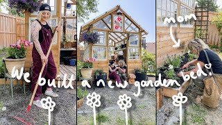 greenhouse gardening + new diy garden bed | GREENHOUSE DIARIES