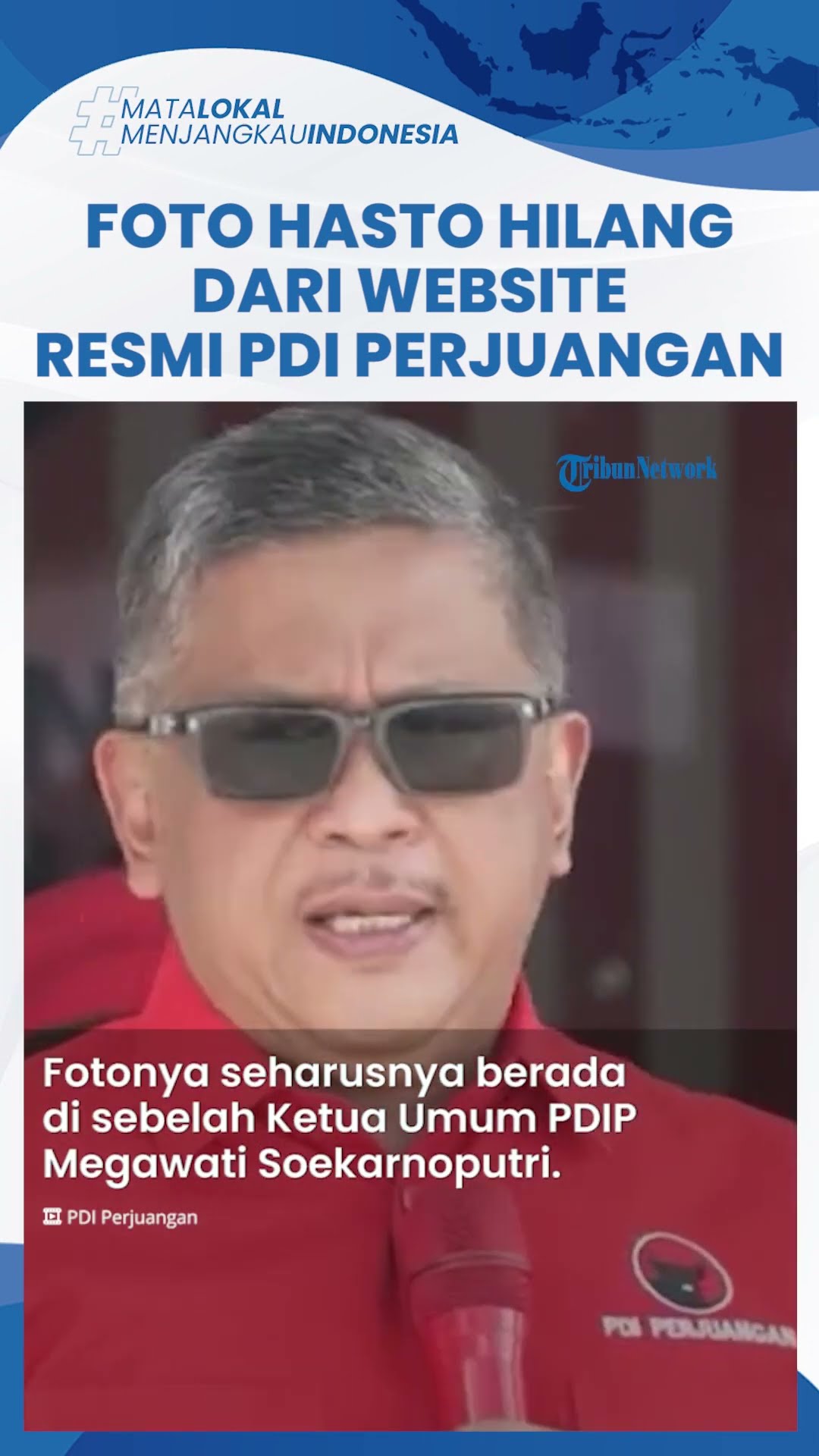 Menghilang! Foto Hasto Kristiyanto Tidak Ada di Website PDI-P, Tinggal Nama dan Jabatan
