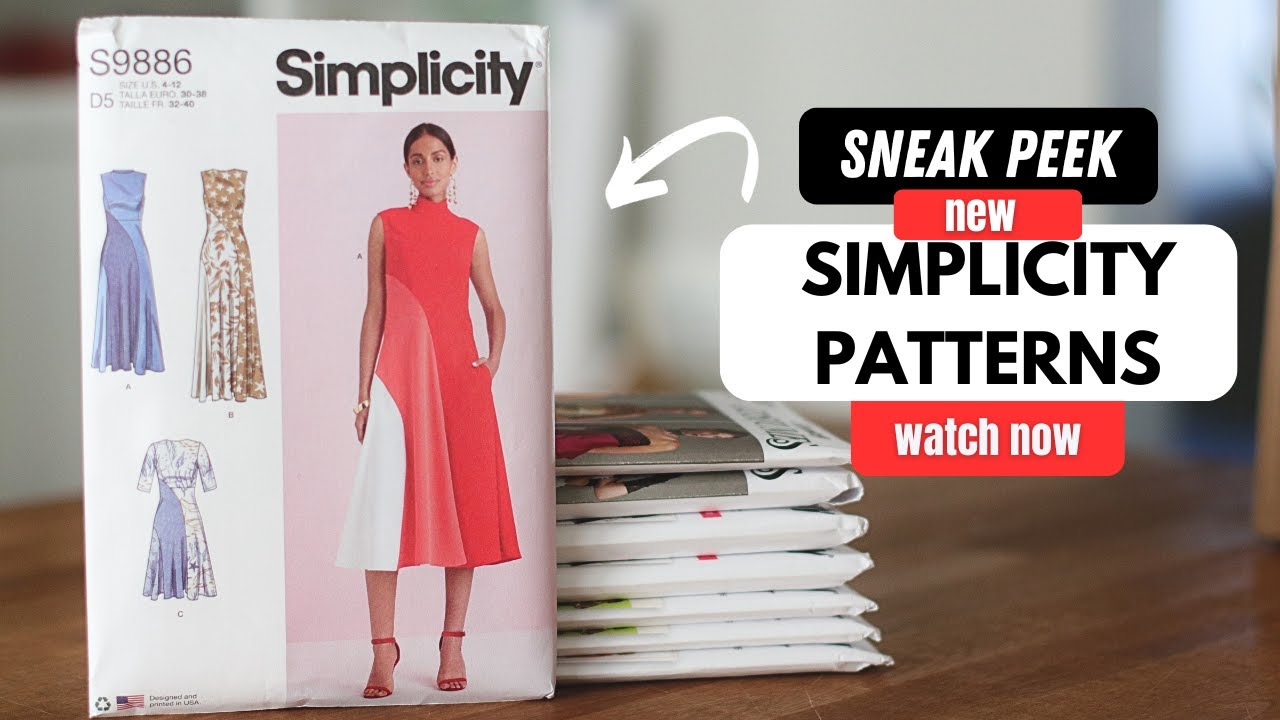 sneak peek, new early spring simplicity collection, sewing