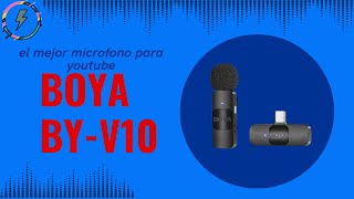 The Best Microphone for Youtube (boya byv10)