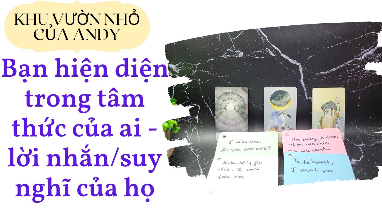 Chọn 1 tụ bài Tarot – Bạn hiện diện trong tâm trí của ai Lời nhắn suy nghĩ của họ – Alo Andy