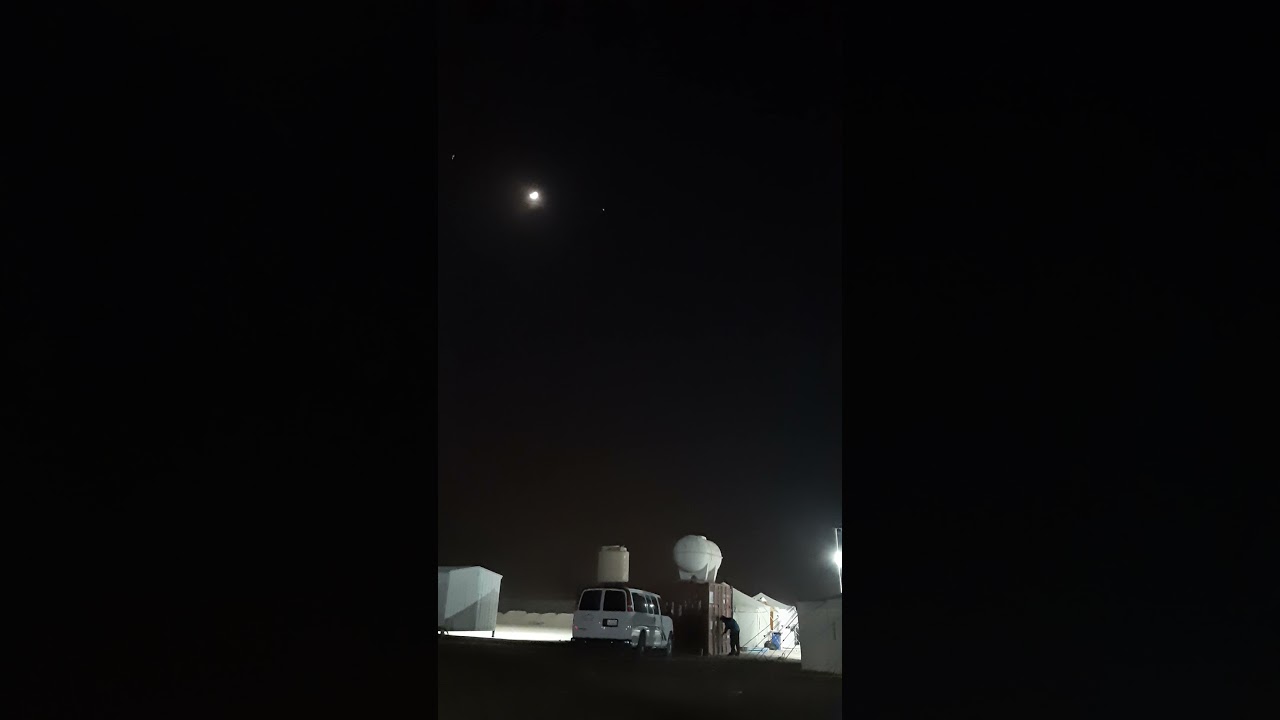Moon from Desert in Kuwait