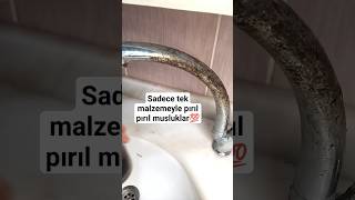 Sadece 1 Malzeme Ile Küflenmiş Musluk Nasıl Parlatılır