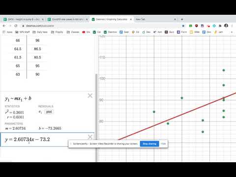 Using Desmos to make a prediction