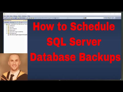वीडियो: मैं SQL में बैकअप कैसे शेड्यूल करूं?