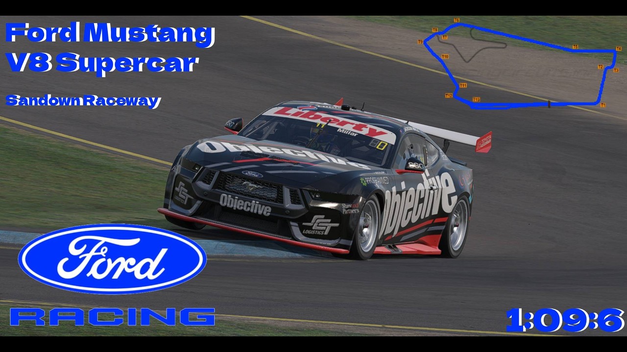 Ford Mustang V8 Supercar x Sandown International Raceway | 1:09.680