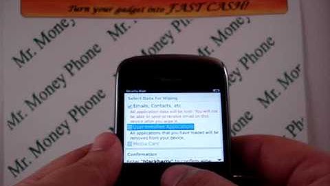 HARD RESET your BLACKBERRY CURVE 9330 (RESTORE to FACTORY condition)