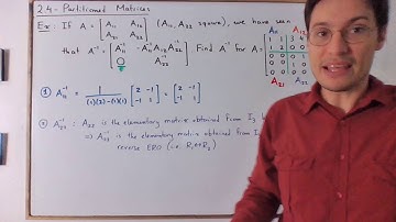 NYC - 2.4 - Inverse of a Partitioned Matrix