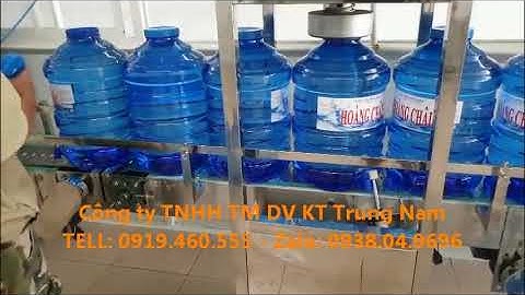 Máy vặn nắp bình, siết nắp bình 20 lít 21 lít nước tinh khiết