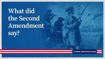 What did the Second Amendment say?