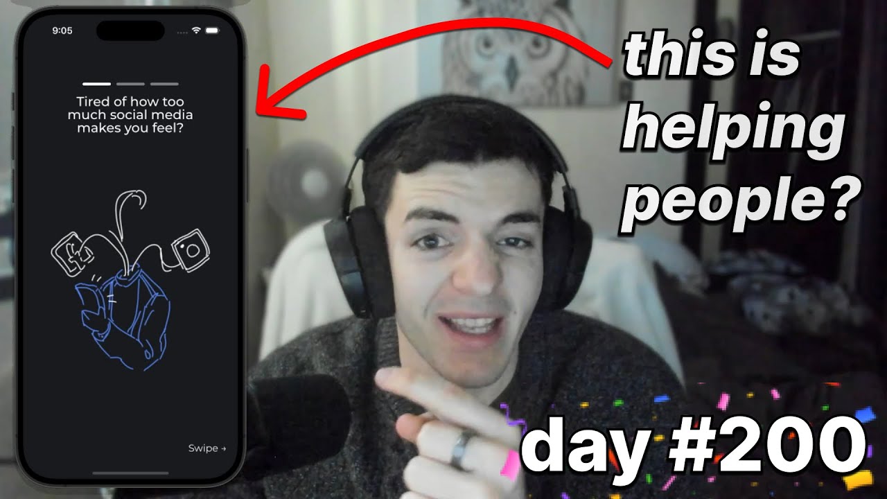 Scroll Less i made an app to help people scroll less for 200 days. - YouTube