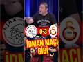 Ajax 0-3 Galatasaray | İdman Maçı Gibi | Nihat Kahveci #maçözeti #galatasaray #ajax #uefa