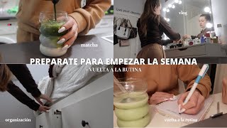 EMPEZAR LA SEMANA CON PRODUCTIVIDAD + organización entera | aesthetic, universidad, productividad...