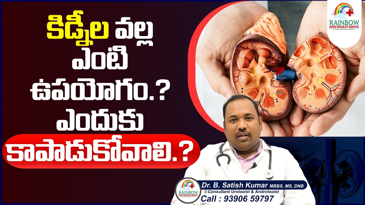 What is kidney.? | దాని ఉపయోగం ఏమిటి .? దానిని ఎందుకు కాపాడుకోవాలి .? | Dr.B. Satish Kumar | Nellore