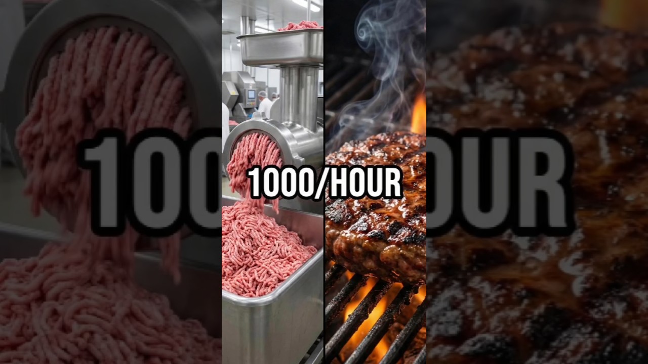 How Burger Patties Are Made in Factory (Documentary) 🍔 