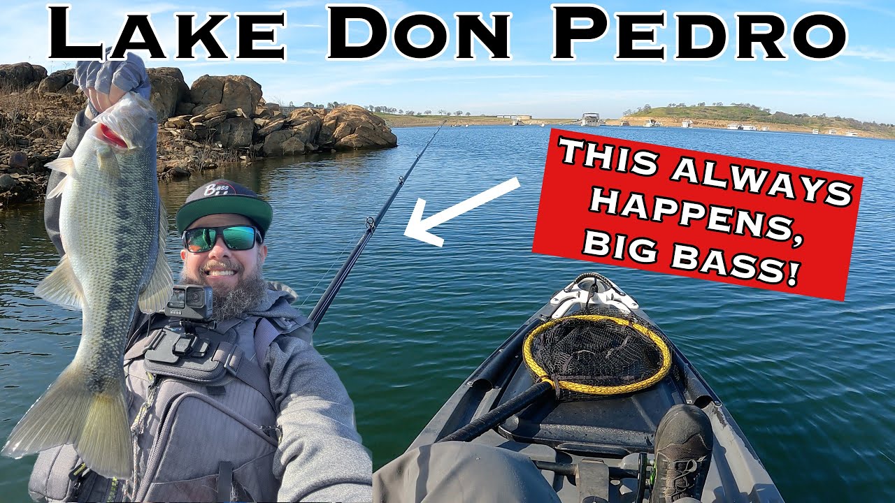 Winter Bass Fishing At Lake DON PEDRO | 15 MINUTES RAW & UNCUT