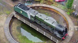 Royal Scot 46100 turned on Pickering Turntable at North Yorkshire Moors Railway