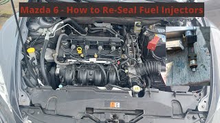 Resealing - Fuel rail injectors - #Mazda 6 GH 2010 2.0 108KW