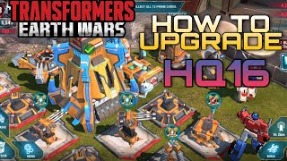 Transformers: Earth Wars Gameplay Walkthrough How To Upgrade to HQ16 Beginners Guide iOS, Android screenshot 5