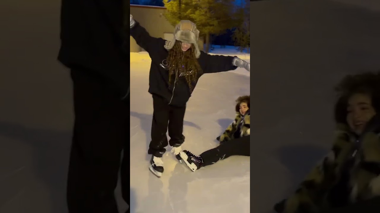 First Ice Skating Attempt: Fails and Fun on the Ice! 