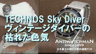 TECHNOS Sky Diver: The Matured Allure of a Vintage Diver - YouTube