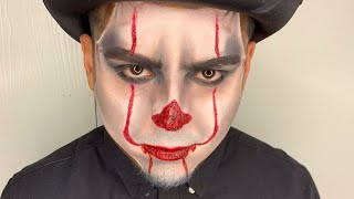 Pennywise "IT" Clown Halloween Makeup Tutorial