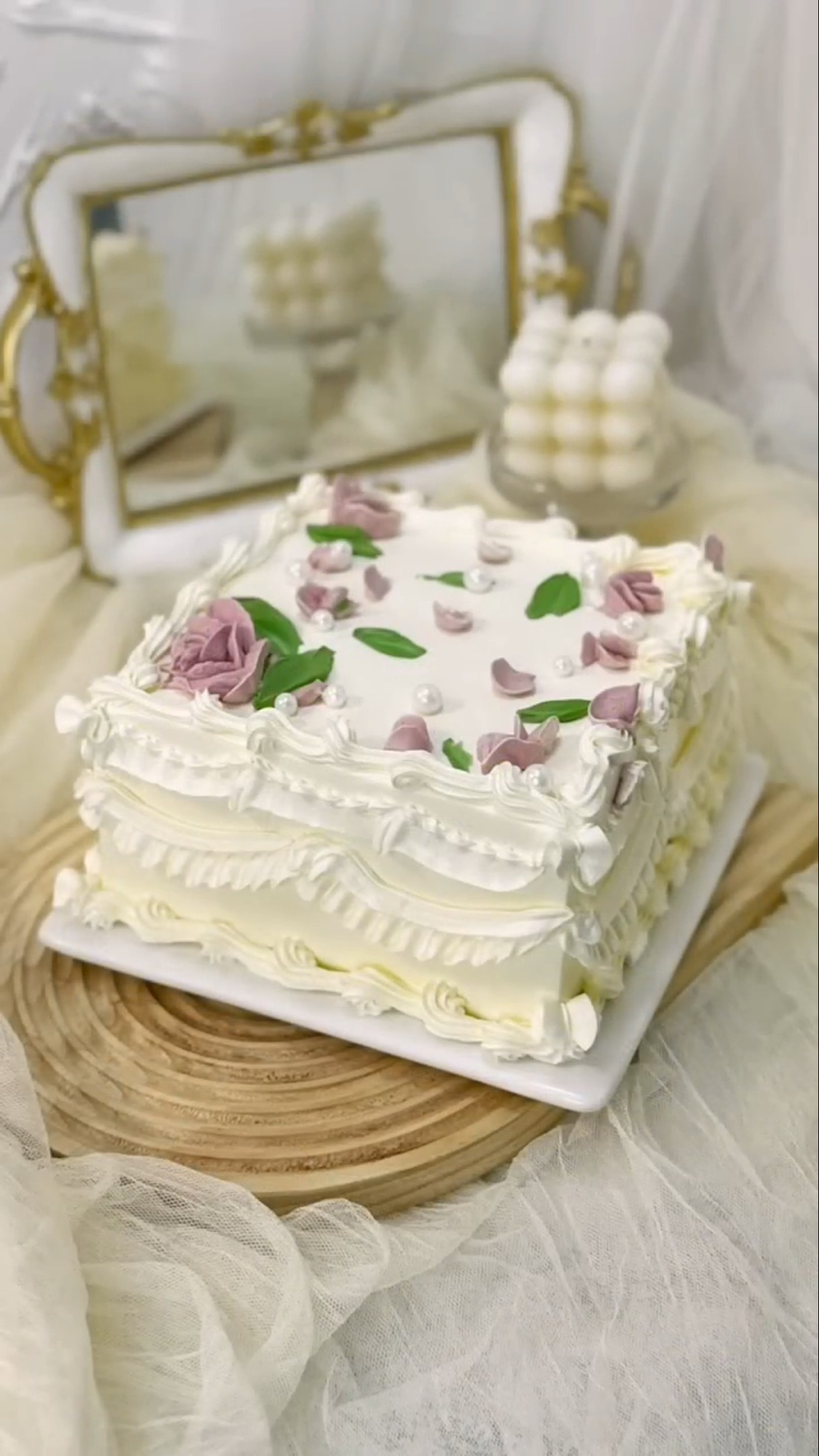 Learn how to bake cakes from scratch Learn baking withme Fondant cake training Western pastry baking