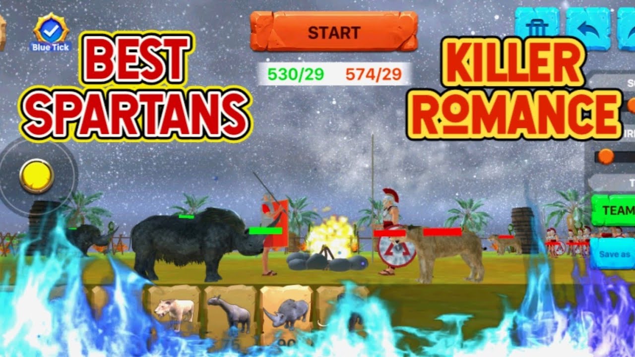 Best Spartans Vs Killer Romance 1 v 1 In arbs Mobile | Spartans Vs Romance | arbs Mobile | arbs