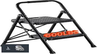 VEVOR 2 Step Ladder Folding Step Stool with Wide Anti Slip Pedal
