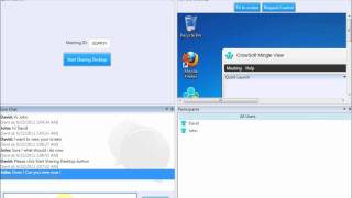 MingleView -Free DeskTop Sharing Software - Joining a Meeting screenshot 1