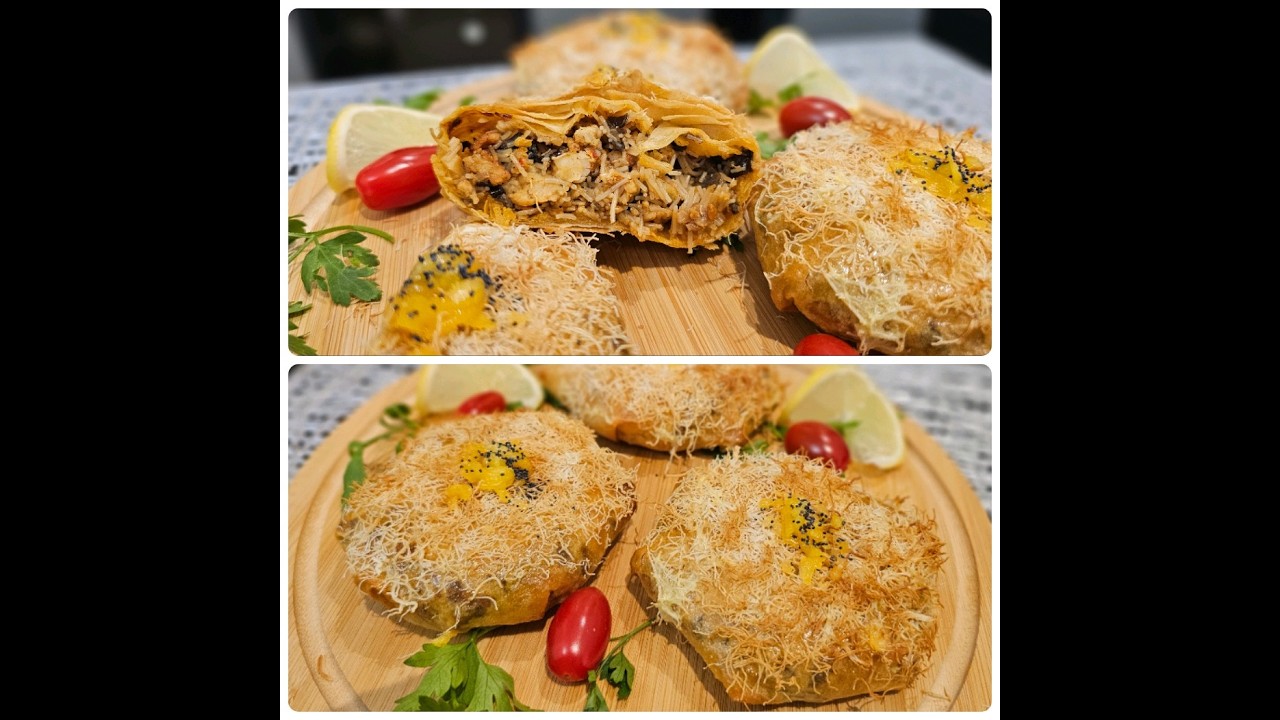 أخطر وألذ #بسيطلات  صغار ممكن تذوقيهم بحشوة راائعة ومبتكرة قرمشة يااسلام