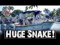 15 Foot Python Tried to Attack Me ! Boat Ramp Nightmare ! (Chit Show)