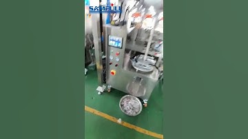 Automatic pyramid triangle tea bag/herbal tea packing machine with string and lable tag