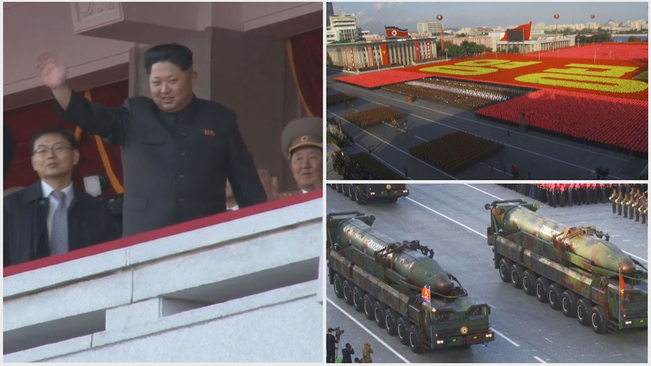 北朝鮮大規模軍事パレード 朝鮮労働党創建70年 - YouTube