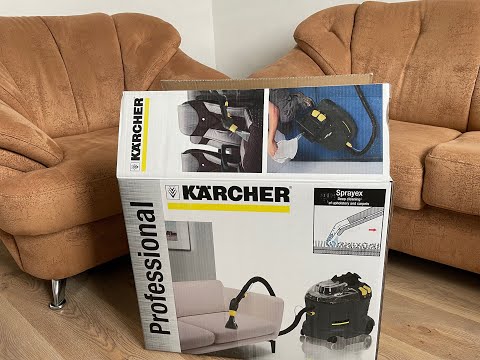 Моющий пылесос KARCHER Puzzi 8/1. Химчистка дивана.