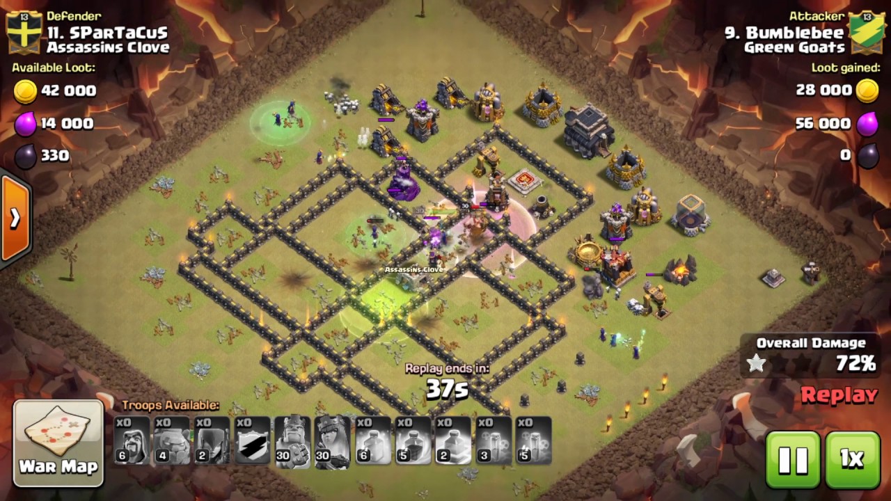Clash of Clans TH9 GoWiBo 3 STAR ATTACK