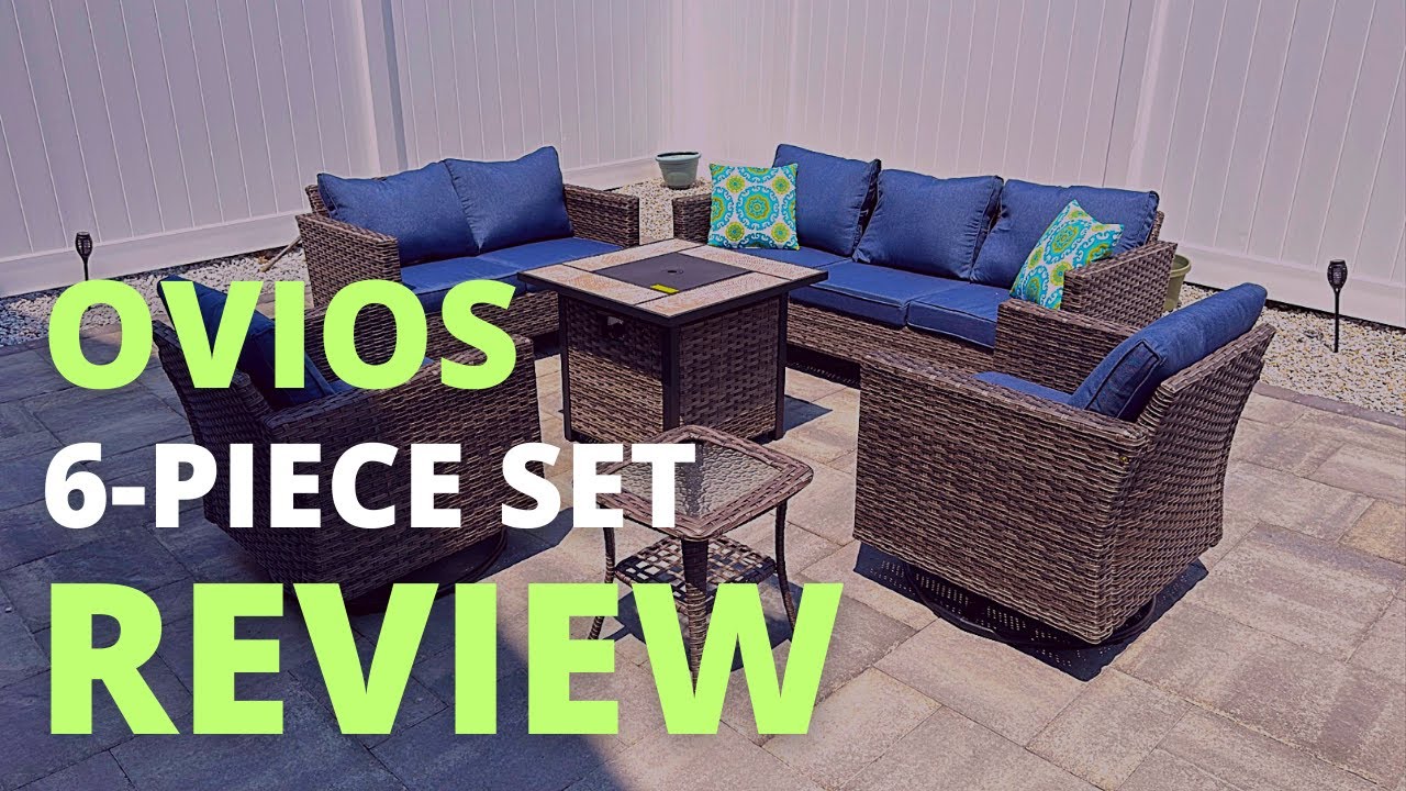 Ovios Patio Furniture Set 6 PCS Outdoor Sectional Sofa Set Review