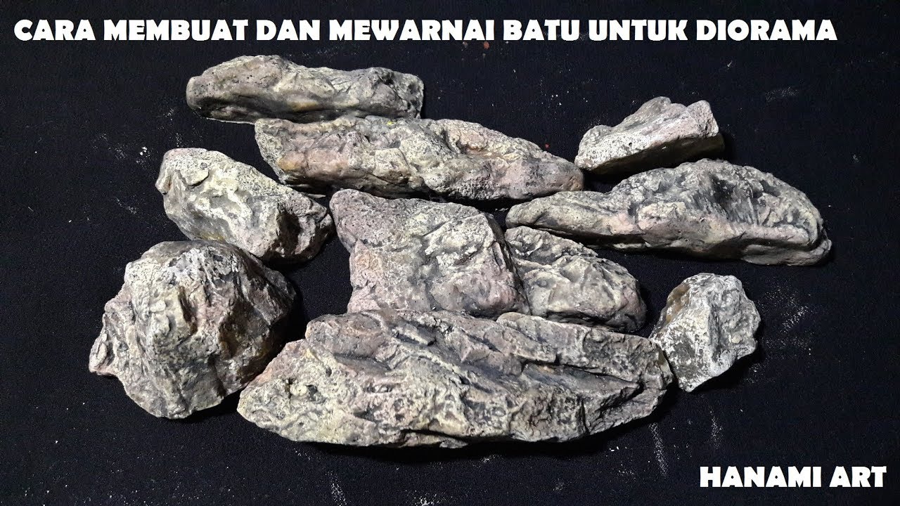  Cara  Membuat Dan Mewarnai  Batu  Untuk Diorama Diecast Baca 