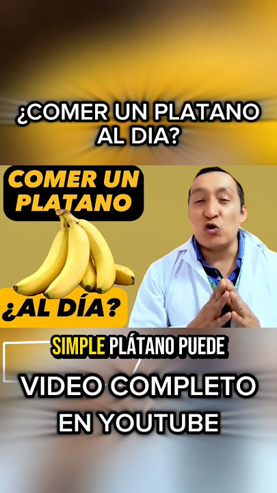 ¡CUIDADO! Comer un plátano al día te sorprenderá 😱 #platanos