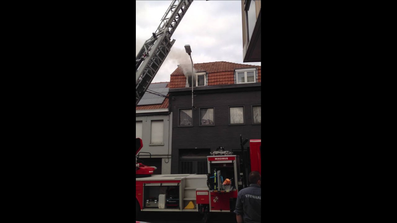 Mouscron: incendie à l'étage d'une habitation, rue de Tourcoing