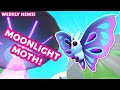 🦋 MOONLIGHT MOTH FROM THE GLORPENTINE GALAXY! 👽 Weekly News! 🗞️ Adopt Me! on Roblox