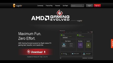 create your raptr account ID AMD Gaming Evolved Games recording software by awais