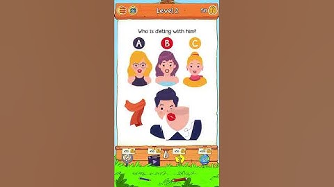 Braindom 2 Riddle Level 44 Who is dating him? Gameplay Walkthrough Solution
