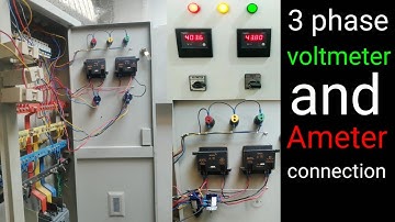 3-Phase Voltmeter and Ammeter Selector Switch connection💥Voltmeter and Ammeter connection hindi